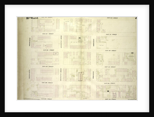 Map bounded by East 32nd Street, Second Avenue, East 27th Street, Fourth Avenue, New York by Anonymous