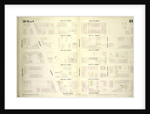 Map bounded by West 32nd Street, East 32nd Street, Fourth Avenue, East 26th Street, West 26th Street, Broadway, Sixth Avenue, New York by Anonymous