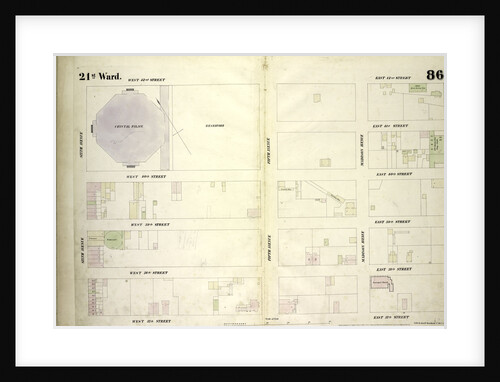 Map bounded by West 42nd Street, East 42nd Street, Fourth Avenue, East 37th Street, West 37th Street, Sixth Avenue, New York by Anonymous