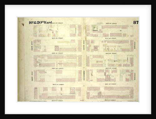 Map bounded by West 27th Street, Sixth Avenue, West 22nd Street, Eighth Avenue, New York by Anonymous