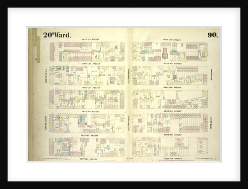 Map bounded by West 32nd Street, Sixth Avenue, West 27th Street, Eighth Avenue, New York by Anonymous