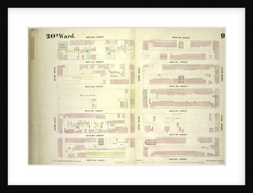 Map bounded by West 32nd Street, Eighth Avenue, West 27th Street, Tenth Avenue, New York by Anonymous