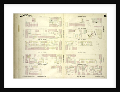 Map bounded by West 37th Street, Sixth Avenue, West 32nd Street, Eighth Avenue, New York by Anonymous