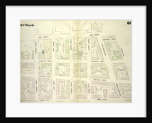 Map bounded by West Street, Amos Street, Hudson Street, Hamersly Street, New York by Anonymous