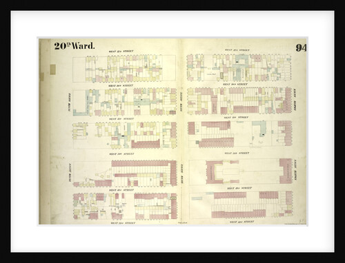 Map bounded by West 37th Street, Eighth Avenue, West 32nd Street, Tenth Avenue, New York by Anonymous