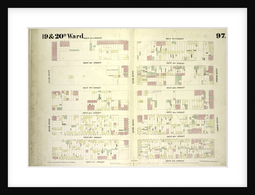 Map bounded by West 42nd Street, Eighth Avenue, West 37th Street, Tenth Avenue, New York by Anonymous