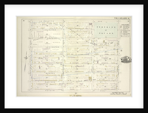 Map bounded by Lafayette Ave., Tompkins Ave., Putnam Ave., Bedford Ave; Including Van Buren St., Greene St., Lexington Ave., Quincy St., Gates Ave., Monroe St., Madison St., Nostrand Ave., Marcy Ave., New York by Anonymous