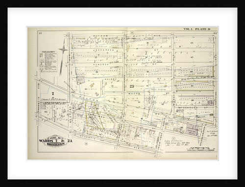 Map bounded by Putnam Ave., Tompkins Ave., Brooklyn Ave., New York Ave., Atlantic Ave., Franklin Ave., Brevoort Pl., Bedford Ave; Including Jefferson St., Hancock St., Halsey St., Fulton St., Macon St., Herkimer St., Herkimer Pl., Mc., New York by Anonymous
