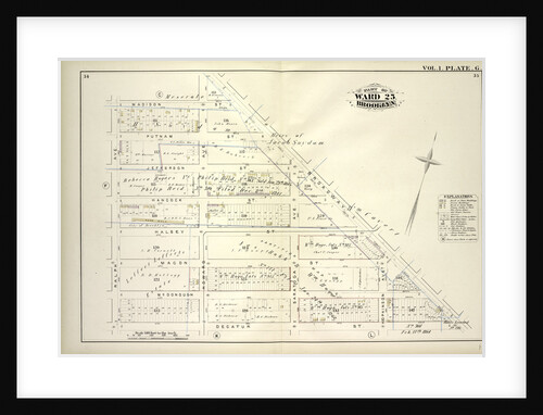 Map bounded by Madison St., Broadway, Decatur St., Ralph Ave; Including Putman St., Jefferson St., Hancock St., Halsey St., Macon St., Mc Donough St., Howard Ave., Saratoga Ave., Hopkinson Ave., New York by Anonymous