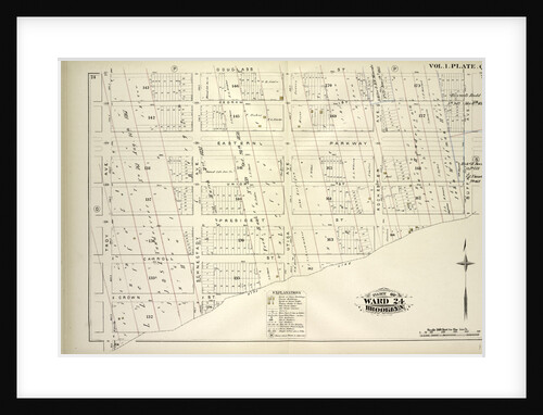 Map bound by Douglass St., Buffalo Ave., City Line, Troy Ave; Including Degraw St., Eastern Parkway, Union St., President St., Carroll St., Crown St., Schenectady Ave., Utica Ave., Rochester Ave., New York by Anonymous