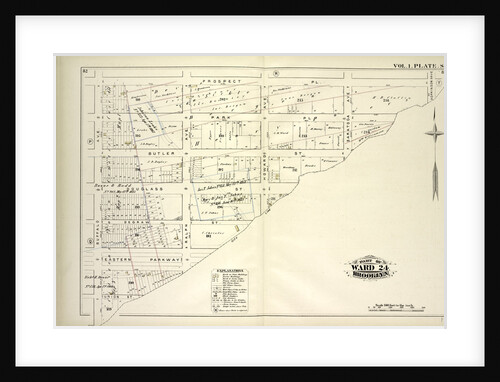 Map bound by Prospect Pl., Hopkinson Ave., City Line, Buffalo Ave; Including Ralph Ave., Howard Ave., Saratoga Ave., Park Pl., Butler St., Douglass St., Degraw St., Eastern Parkway, Union St., New York by Anonymous