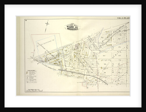Map bound by Bayard Sanford St., Meeker Ave., Vandervoort Ave., Parker Pl., Kingsland Ave., Frost St., Humboldt Ave., Richardson St., Ewen St; Including Herbert St., Anthony St., Lombard St., Beadel St., Division St., Amos St., Benn., New York by Anonymous