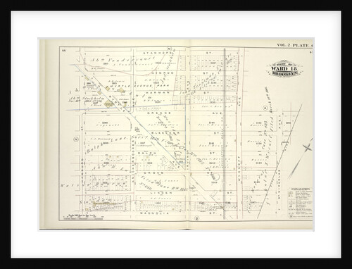 Map bound by Stanhope St., Wyckoff Ave., Greene Ave., St. Nicholas Ave., Magnolia St., Hamburg St; Including Himrod St., Harman St., Bleecker St., Ralph St., Grove St., Linden St., Myrtle Ave., Knickerbocker Ave., Irving Ave., New York by Anonymous
