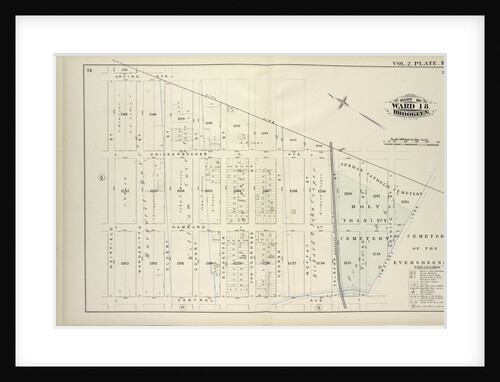 Map bound by City Line, Cemetery Lane, Central Ave., Weirfield; Including Irving Ave., Knickerbocker Ave., Hamburg St., Margaretta St., Eldert St., Covert St., Schaeffer St., Van Voorhees St., Cooper St., Moffat St., Fairfax St., Pilli., New York by Anonymous
