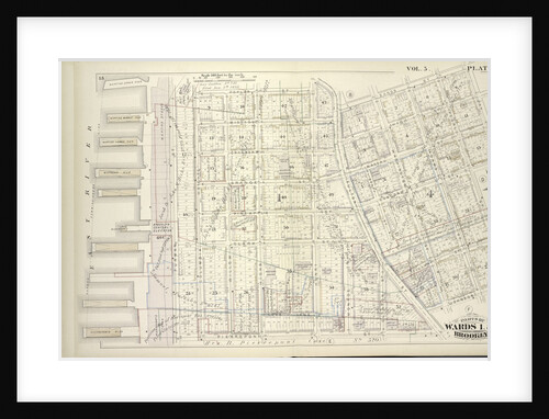 Map bound by Poplar St., Sands St., Jay St., Pearl St., Johnson St., Pierrepont St., East River; Including Middagh St., High St., Cranberry St., Orange St., Nassau St., Pineapple St., Concord St., Clark St., Tillary St., Love Lane, Fur., New York by Anonymous
