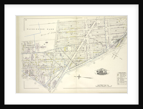Map bound by Washington Park, Portland Ave., Atlantic Ave., Fourth Ave., Flatbush Ave., Fulton St., Fleet St., Fleet Pl., Bolivar St; Including Elliot Place, Canton St., Fort Greene Place, St. Felix St., Raymond St., Navy St., Hudson, New York by Anonymous