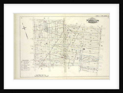 Map bound by Harrison St., Court St., Butler St., Hoyt St., Carroll St., Smith St., Henry St; Including Degraw St., Sackett St., Union St., President St., Clinton St., Tompkins St., New York by Anonymous