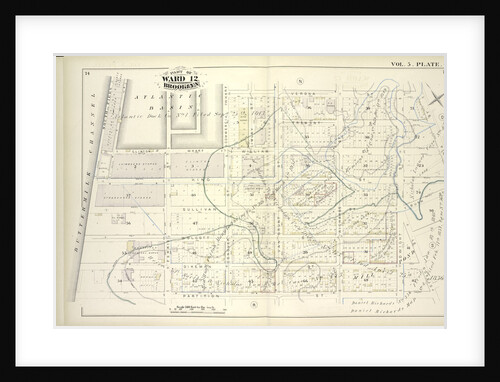 Map bound by Atlantic Basin, Verona St., Columbia St., Otsego St., Partition St., Buttermilk Channel; Including Tremont St., Clinton Wharf by Anonymous
