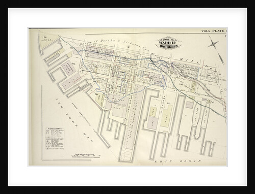 Map bound by Partition St., Otsego St., Erie Basin, New York Bay; Including Van Dyke St., Elizabeth St., Reid St., Ferris St., Conover St., Van Brunt St., Richards St., New York by Anonymous