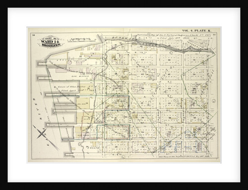 Map bound by Bushwick Inlet, N.14th St., Fifth St., N.6th St., East River; Including Banker St., N.13th St., N.12th St., N.11th St., N.10th St., N.9th St., N.8th St., N.7th St., First St., Second St., Third St., Fourth St., New York by Anonymous