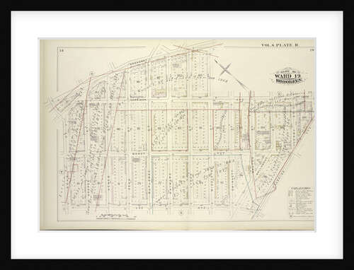 Map bound by Broadway, Middleton St., Harrison Ave., Flushing Ave., Lee Ave., Keap St; Including Marcy Ave., Hooper St., Hewes St., Penn St., Rutledge St., Hayward St., Lynch St., Gwinnett St., Walton St., Wallabout St., Gerry St., New York by Anonymous