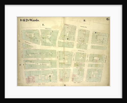 Map bounded by Platt Street, Burling Slip, South Street, Wall Street by Anonymous