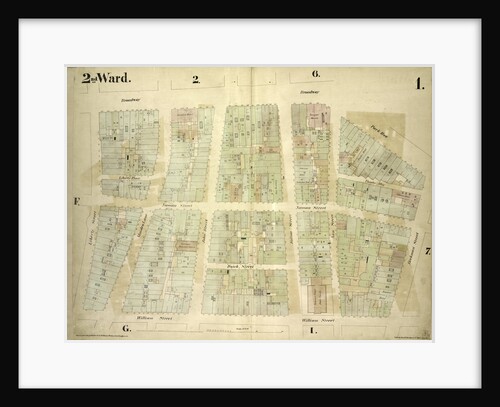 Map bounded by Broadway, Parks Row, Beekman Street by Anonymous