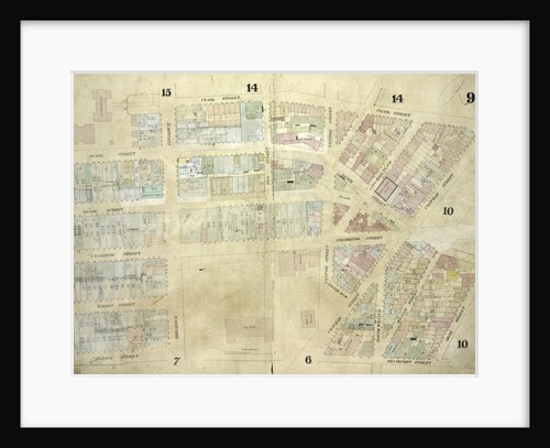 Map bounded by Pearl Street, Chatham Street, Chambers Street, Rose Street, Frankfort Street, Murray Street, Church Street; Including Duane Street, City - Hall Place, Reade Street, Warren Street, Broadway, Elm Street, Centre Street, New York by Anonymous