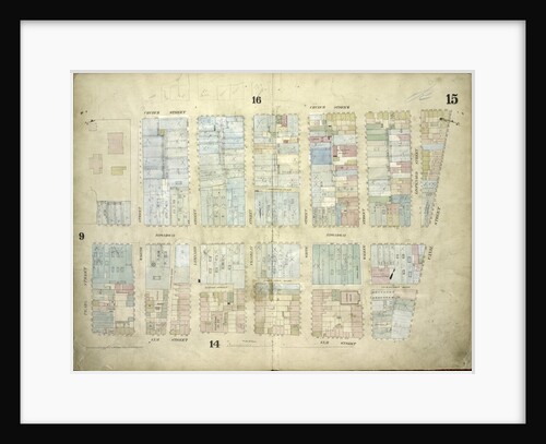 Map bounded by Church Street, Canal Street, Elm Street, Pearl Street; Including Franklyn Place, Broadway, Benson Street, Courtlandt Alley, Worth Street by Anonymous