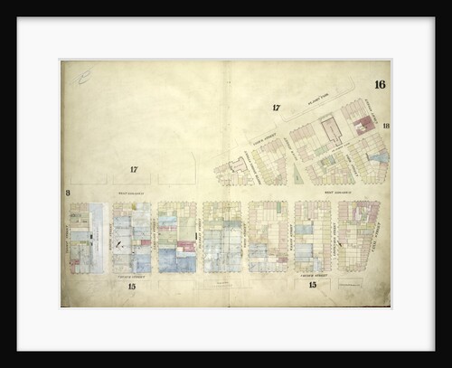Map bounded by West Broadway, Varick Street, Laight Street, Canal Street, Church Street by Anonymous