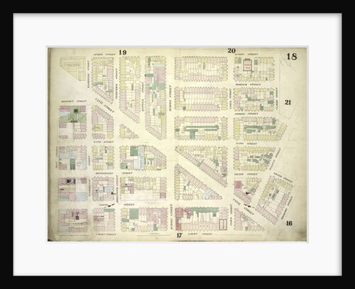 Map bounded by Spring Street, Clarke Street, Sullivan Street, Grand Street, Thompson Street, Laight Street, West Street; Including Canal Street, Dominick Street, Broome Street, Watts Street, Desbrosses Street, Grand Street, New York by Anonymous