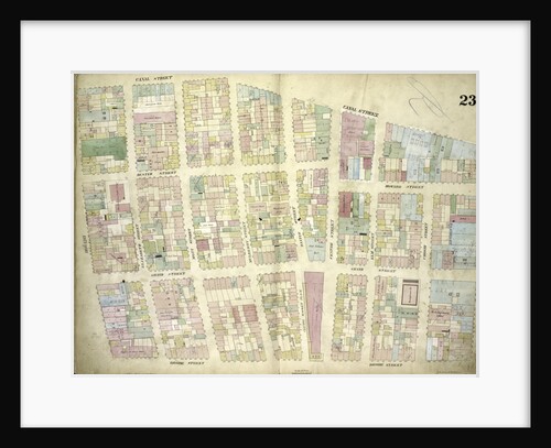 Map bounded by Canal Street, Broadway, Broome Street, Bowery; Including Hester Street, Howard Street, Grand Street, Elizabeth Street, Mott Street, Mulberry Street, Baxter Street, Centre Market Place, Centre Street, Elm Street, New York by Anonymous
