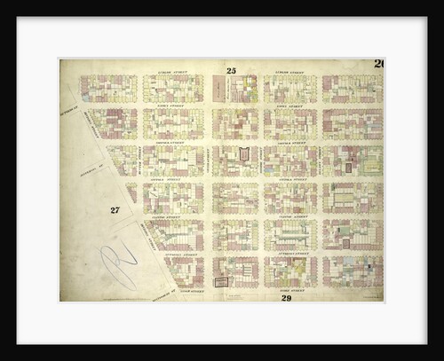 Map bounded by Ludlow Street, Rivington Street, Ridge Street, Division Street; Including Rutgers St, Essex Street, Norfolk Street, Jefferson St, Suffolk Street, Clinton Street, Attorney Street, Montgomery St, Grand Street, Broome, New York by Anonymous