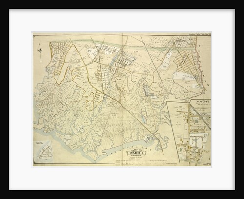 Map bounded by Conduit Long Island R.R., Boundary Line Of The City of New York; Including Hook Canal Creek, Jamaica Bay, Dead or Salt Creek; Sub Plan From Plate No. 17 Map, New York by Anonymous