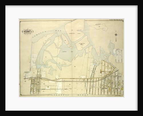 Map bounded by Jamaica Bay, Charmttoir Island, Mc. Caffertys Island, Nortons Creek, Hudson Ave., Columbus Ave., Rochester Ave., Wave Crest Ave., Surf Ave., Grand-View Ave., New York by Anonymous