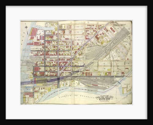 Map bounded by Divison St., Vernon Ave., 12th St., Ely Ave., Homson Ave., Jackson Ave., Nott Ave., Creek Ave., Dutch Kill Creek, Newtown Creek, New York by Anonymous