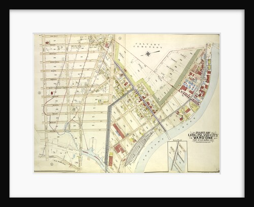 Map bounded by Van Pelt St., Greenpoint Ave., Hunters Point Ave., Borden Ave., Howard St., Spring St., Preston St; Including Pine St., New York by Anonymous