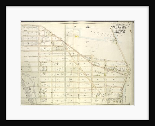 Map bounded by Woodside Ave., Celtic Ave. Highway to Calvary Cemetery, Thomson Ave; Including Greenpoint Ave., Bushwick., New York by Anonymous