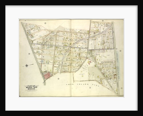 Map bounded by Kelly Ave., Woodside Ave., Greepoint Ave., Thomson Ave; Including Astoria Road Highway to Calvary Cemetery Celtic Ave., Middleburg Ave., Jackson Ave., New York by Anonymous