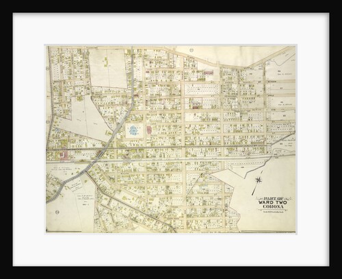Map bounded by Flushing Plank Road, Peartree Summit Ave., Meadow St., Apple St., Grand Ave. Roosevelt St., Lake St., Park St., Rail Road Ave., Willow St., New Ave., Oak St., New York by Anonymous