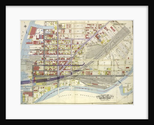 Map bounded by Pier St., River St., Front St., Newtown Creek; Part of Long Island City Ward One Part of Old Ward 1., New York by Anonymous