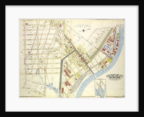 Map bounded by Water St., Marsh St., Proposed Canal; Part of Long Island City Ward One Part of Old Wards 1 & 2, New York by Anonymous