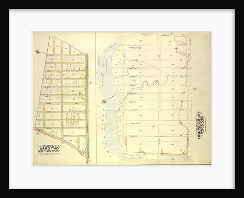 Map bounded by Bowery Road, Jackson Ave., Newtown PL., Hunter PL., 10th St., 9th St., 8th St., 7th St., 6th St., 5th St; Including Grand Ave., Jamaica Ave., New York by Anonymous