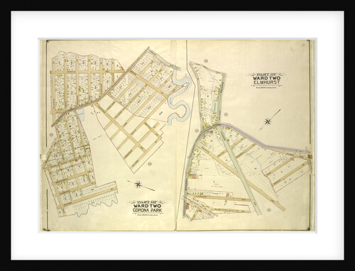 Map bounded by Corona Ave., Mill Creek, Walker St., Oxford St., Pine St., Washington Ave; Including Plateau St., Smith St., Orchard St., Home St., Fairview St., Longview St; Part of Ward Two Elm., New York by Anonymous