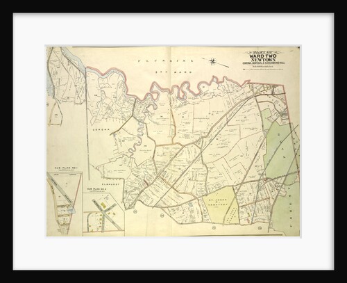 Map bounded by Flushing Creek, Old Town of Jamaica and Newtown, Boundary Line between Jamaica and Newtown, Dry Harbor Road, Trotting., New York by Anonymous