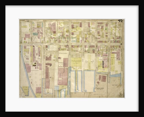 Map bounded by Wythe Ave., North 6th St., East River, Kent Ave; Including North 12th St., North 11th St., North 10th St., North 9th St., North 8th St., North 7th St., New York by Anonymous