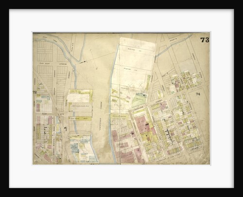 Map bounded by Jacks Creek, Ranton St., Pequod St., Shawnet St., Paidge Ave., Prorost St., Eagle St., Du Pont St., Clay St., Box St; Including Manhattan Ave. Late Union Place, Ash St., Oakland, New York by Anonymous