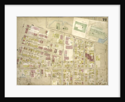 Map bounded by Meeker Ave., Scott Ave., Newtown Creek, Newel St., Meserole Ave., Franklin St., Greenpoint Ave., Milton St., Noble St; Including Oak St., Calyer St., Dobbin St., Guernsey St., Lori., New York by Anonymous