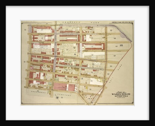 Map bounded by 15th St., Coney Island Road, Old City Line, 11th Ave; IncludingTerrace PL., Gravesend Ave., 12th St., 8th Ave., New York by Anonymous