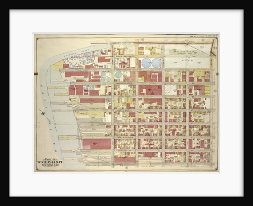 Map bounded by North Fourteenth St., Driggs Ave., North Fifth St., Including East River, Bushwick Greek, New York by Anonymous